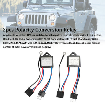 2pcs Polarity Conversion Relay 12 V H4 - 0