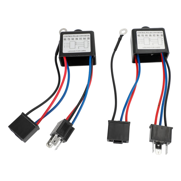 2 Stück Polaritätsumwandlungsrelais 12 V H4