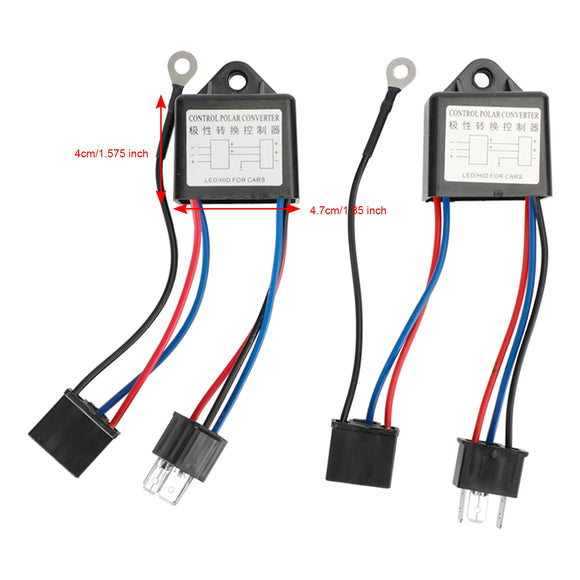 2 Stück Polaritätsumwandlungsrelais 12 V H4