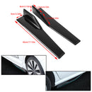 Paire universelle de jupes latérales noires brillantes de voiture de 45cm, séparateurs à bascule, diffuseur d'ailes d'ailes-2