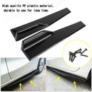 Paire universelle de jupes latérales noires brillantes de voiture de 45cm, séparateurs à bascule, diffuseur d'ailes d'ailes-4