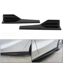 Paire universelle de jupes latérales noires brillantes de voiture de 45cm, séparateurs à bascule, diffuseur d'ailes d'ailes-1