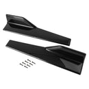 Paire universelle de jupes latérales noires brillantes de voiture de 45cm, séparateurs à bascule, diffuseur d'ailes d'ailes-10
