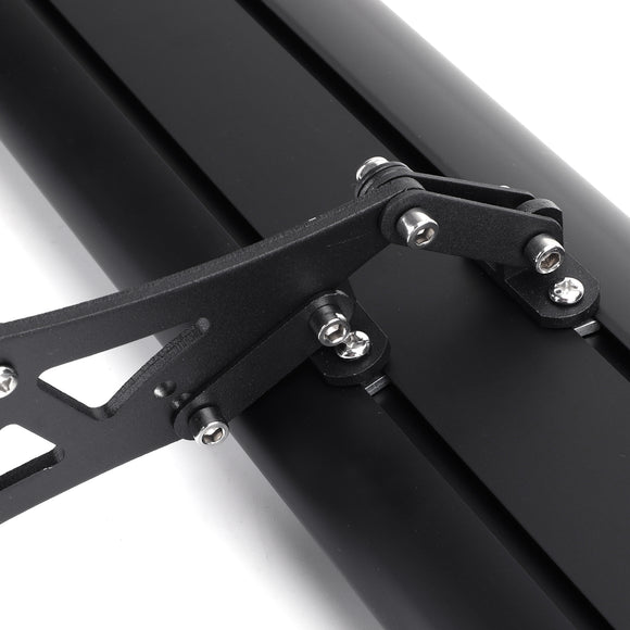 Universele sedan verstelbare aluminium kofferbakvleugel racespoiler met LED