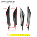 4pcs Universal Front Bumper Fins Body Splitter Spoiler Canards Carbon Fiber Look-2