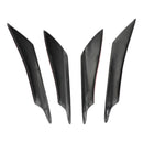 4pcs Universal Front Bumper Fins Body Splitter Spoiler Canards Carbon Fiber Look-9