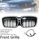 Double Slat Black Front Kidney Grill Grille Fit BMW IX3 G08 LCI 2022-2024-1