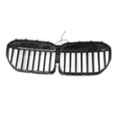 Grade dianteira preta brilhante de ripa única adequada para BMW Série 7 G11 G12 2019-2022-7