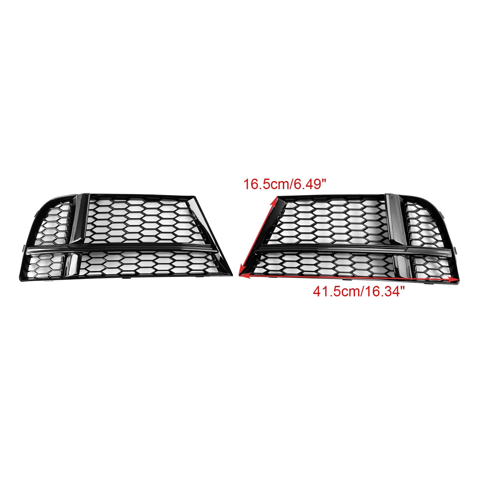 Cubierta de luz antiniebla delantera, bisel y rejilla, Audi A3 8V S-Line Sedán/Sportback/Convertible 2016.05-2020 - 0