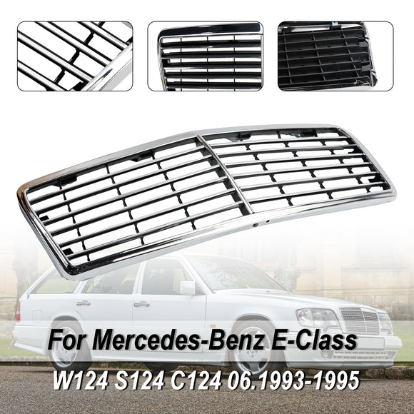 1993.06-1995 Mercedes-Benz E-Klasse W124 S124 C124 Frontstoßstangengrill Chrom Ersatzgrill