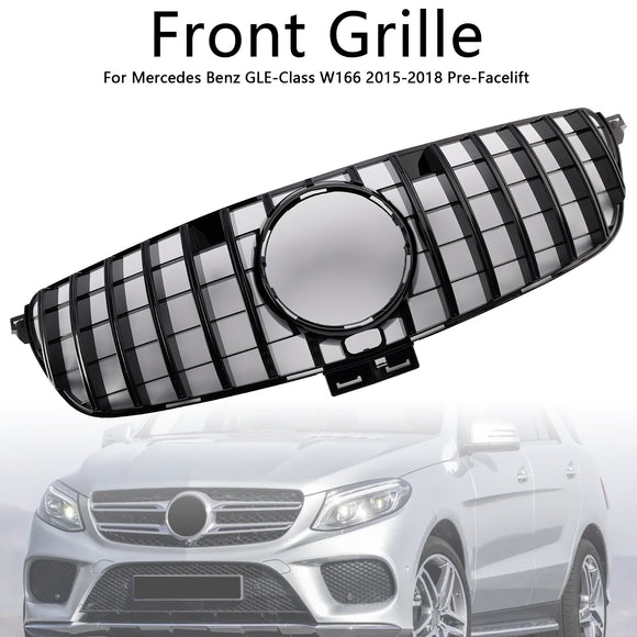 Grade dianteira estilo GT para Mercedes-Benz Classe GLE W166 2015-2018