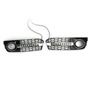 Audi 2009-2012 A4 B8 coulant LED nid d'abeille maille calandre antibrouillard clignotant DRL-8