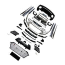 Para Audi R8 4S 2016-2020 Kit de carrocería mejorada de fibra de carbono húmeda parachoques 2021-2024 Conversión Facelift-10