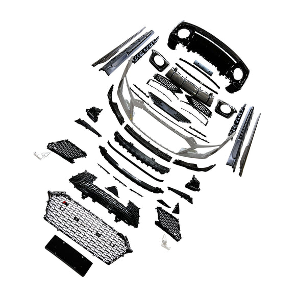 Para Audi R8 4S 2016-2020 Kit de carrocería mejorada de fibra de carbono húmeda parachoques 2021-2024 Conversión Facelift
