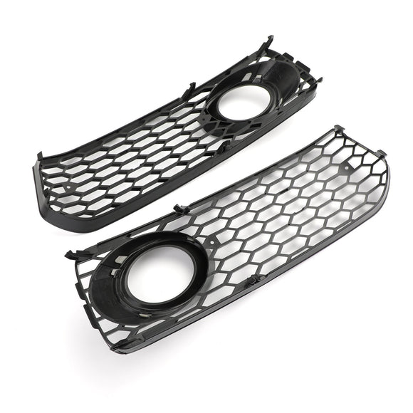 Audi A5 S-Line / S5 B8 2007-2012 Honeycomb Style Fog Light Grill 2PCS Front Bumper Lowe Grill Black Cover 8T0 807 681 B 8T0 807 682 D
