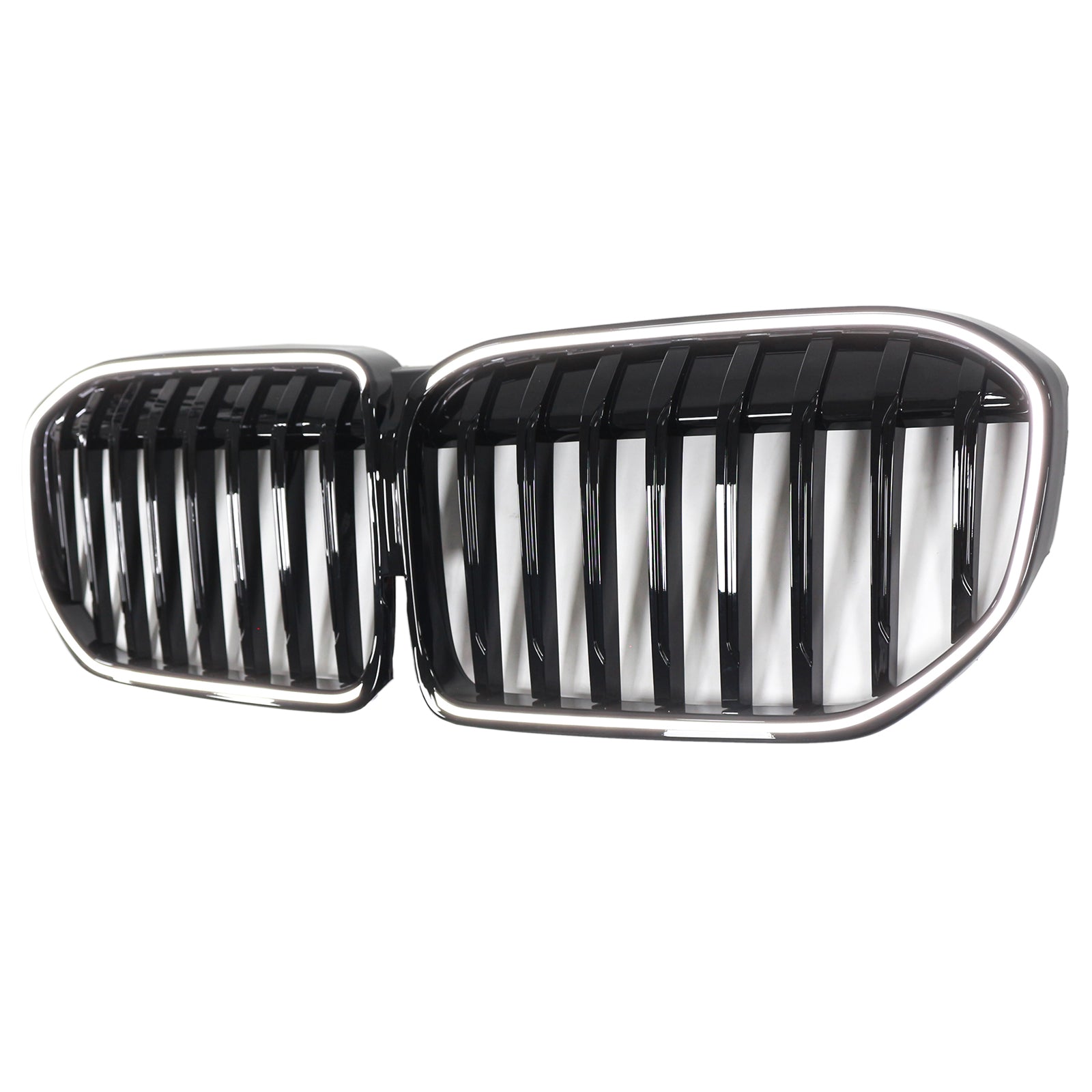 Single Slat Gloss Black Front Grill Grille Fit BMW 7 Series G11 G12 2019-2022