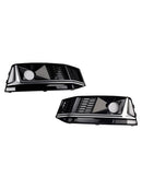 2 STUKS Zwart Chrome Voorbumper Mistlamp Grille Grill Fit Audi A4 B9 S4 2016-19-9