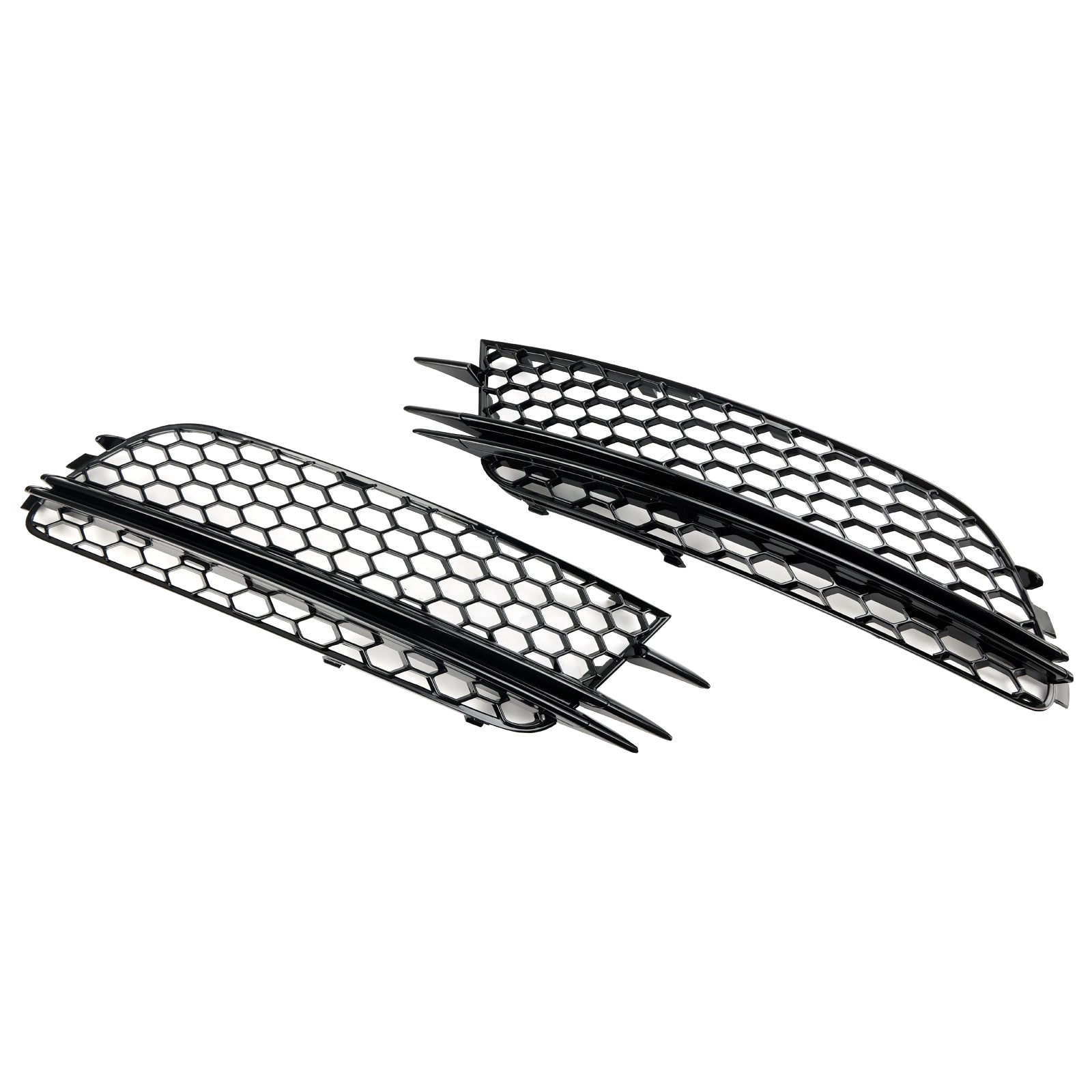 Audi 2012-2015 A6 4G C7 Sedan/Avant Version Standard 2PCS Couvercle de phare antibrouillard avant Lunette Grille de pare-chocs