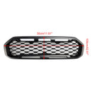 Ford Ranger 2019-2023 Grille de pare-chocs avant Raptor/Nid d'abeille/Grille noire de style maille avec 3 lumières LED blanches-7