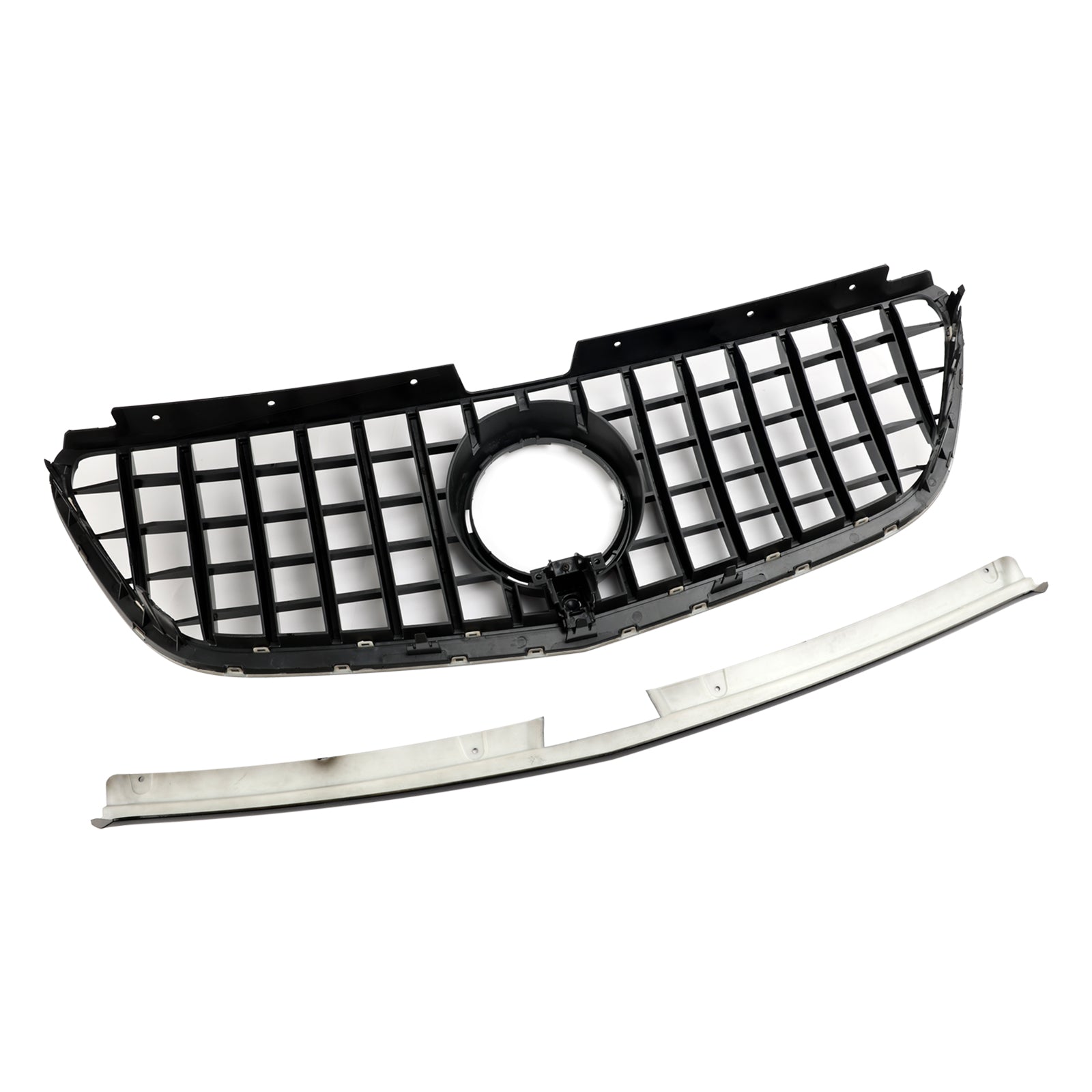 Grille de pare-chocs avant de style GT Mercedes Benz Vito W447 111CDI 114CDI 116CDI 119CDI 2015-2019 Grille noire brillante