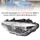 Left LED Headlight 63117419629 For BMW 3 Series F30 F31 2016-2019 Without AFS-2