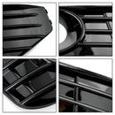 Volkswagen 2010-2015 Transporter Caravelle T5 T5.1 S-Line Lámpara antiniebla Cubierta de luz Inserto S-line Grill Negro brillante-12