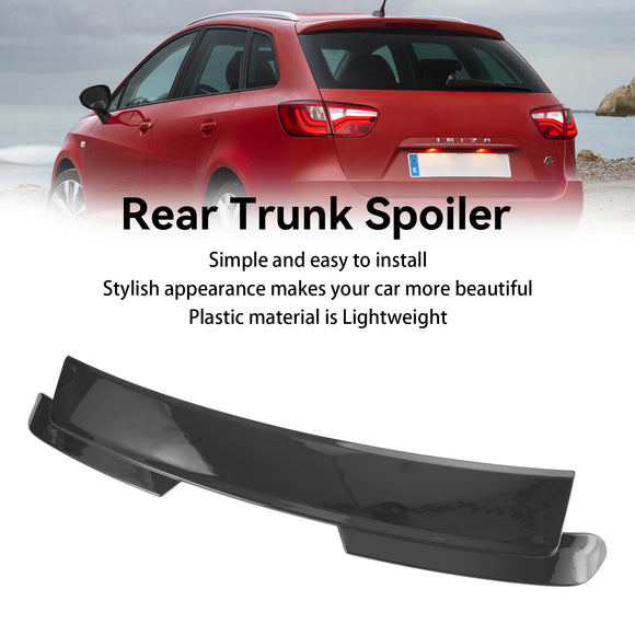 Achterdakvleugelspoiler Geschikt voor Seat Ibiza 6J 4/5 deuren 2008-2017 Glanzend Zwart