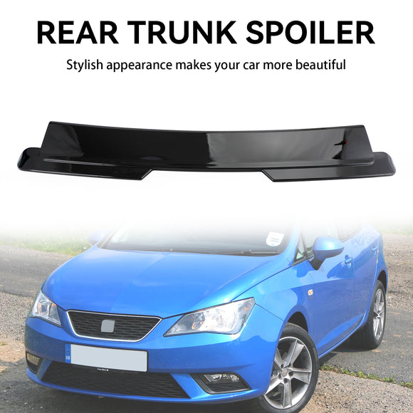 Achterdakvleugelspoiler Geschikt voor Seat Ibiza 6J 4/5 deuren 2008-2017 Glanzend Zwart