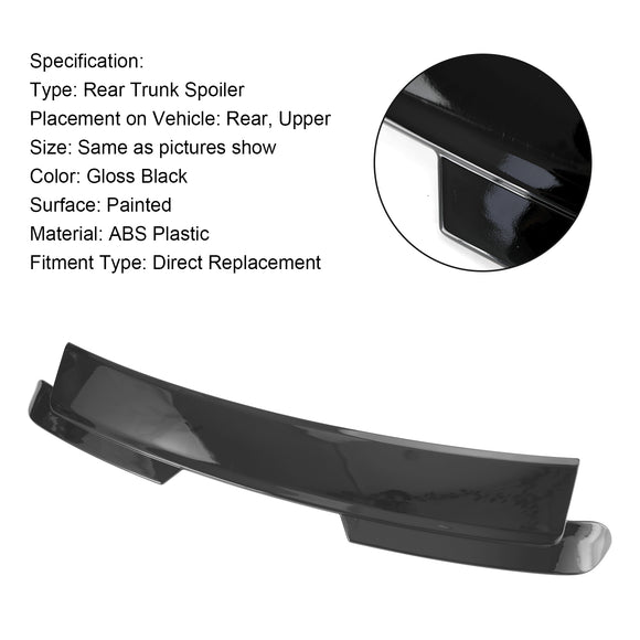 Achterdakvleugelspoiler Geschikt voor Seat Ibiza 6J 4/5 deuren 2008-2017 Glanzend Zwart
