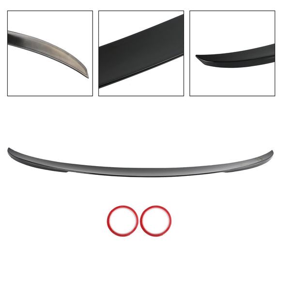 P Stijl Kofferbak Spoiler Wing Fit BMW 3 Serie F30 F35 2012-2019 Glanzend Zwart
