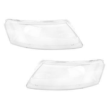 Left +Right Headlight Lens Plastic Cover Shell 4F0941003/04 For Audi A6 2006-2011