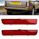 2x Red Rear Bumper Reflector Stop Brake Light For Range Rover L322 Freelander 2-2