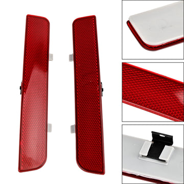 2x Red Rear Bumper Reflector Stop Brake Light For Range Rover L322 Freelander 2 / LR2 2003-2013 - 0