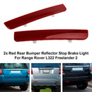 2x Red Rear Bumper Reflector Stop Brake Light For Range Rover L322 Freelander 2-5