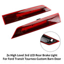 2x High Level 3rd LED Rear Brake Light For Ford Transit Tourneo Custom Barn Door-5