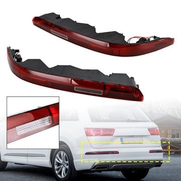 2016-2023 AUDI Q7 Left+Right Rear Bumper Tail Lamp Fog Lamp Assembly 4M0945095A 4M0945096A - 0
