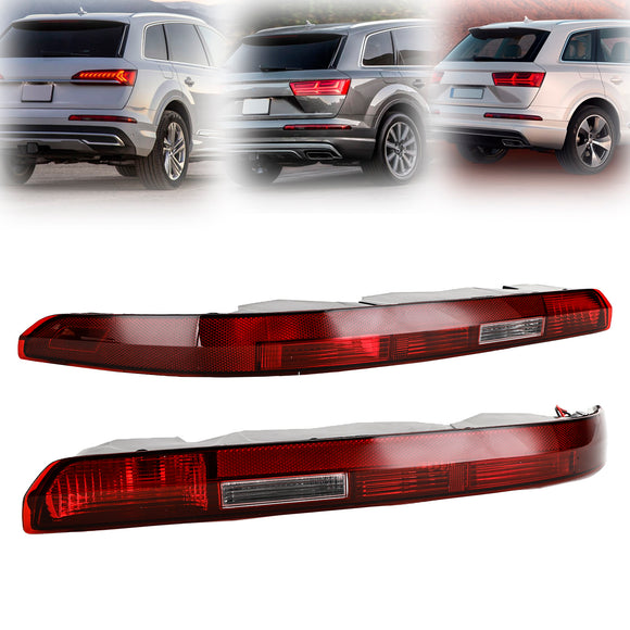 L+R Heckstoßstange Rückleuchte Nebelscheinwerfer Baugruppe 4M0945095A 96A für AUDI Q7 2016–2023