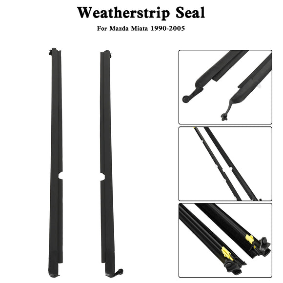 Mazda Miata 1990-2005 Joints d'étanchéité pour vitres de porte gauche et droite NA01-58-810F NA01-59-810F