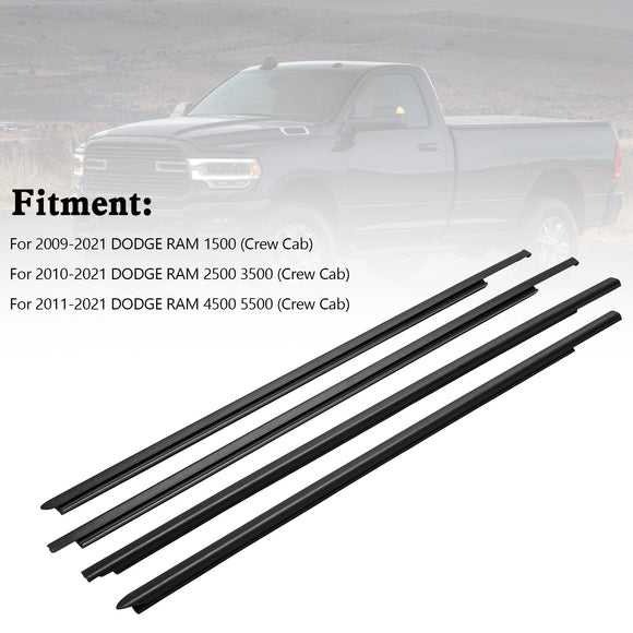 2009-2021 Dodge Ram 1500 2500 3500 4500 5500 Weatherstrip Ikkunan tiivistehihna