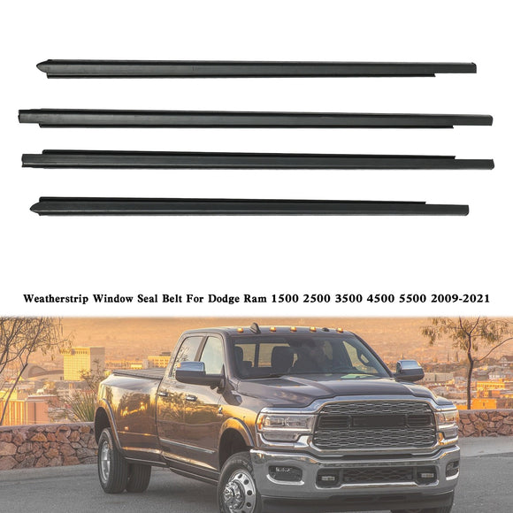 2009-2021 Dodge Ram 1500 2500 3500 4500 5500 Weatherstrip Ikkunan tiivistehihna