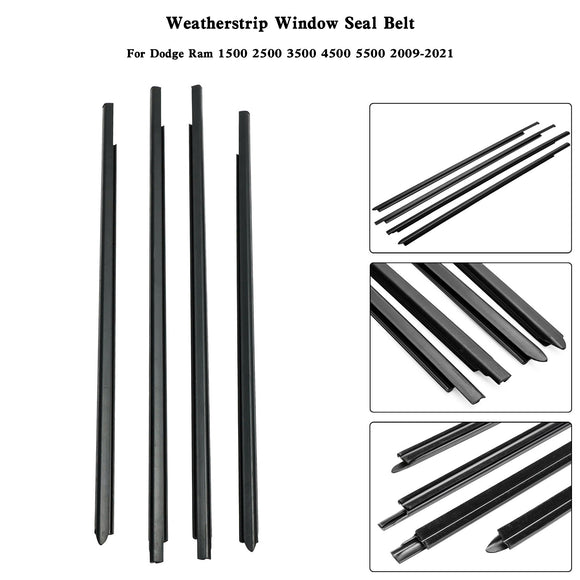 2009-2021 Dodge Ram 1500 2500 3500 4500 5500 Weatherstrip Ikkunan tiivistehihna