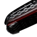 2014-2021 Mini Cooper F55 F56 F57 Parrilla estilo GP Parachoques delantero Rejilla con borde rojo negro brillante-4