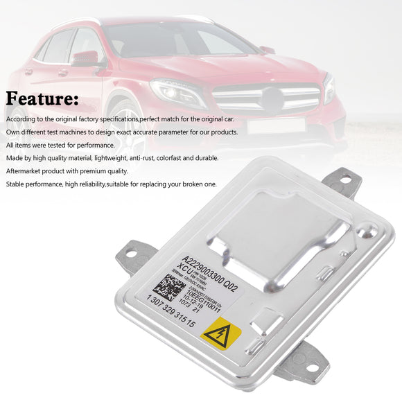 Xenon Headlight Ballast Control Unit Module A2229003300 For 2011-2018 Mercedes CLA GLA / Cadillac CTS XTS / Dodge Dart / Volvo C30 C70 / Land Rover Range Rover