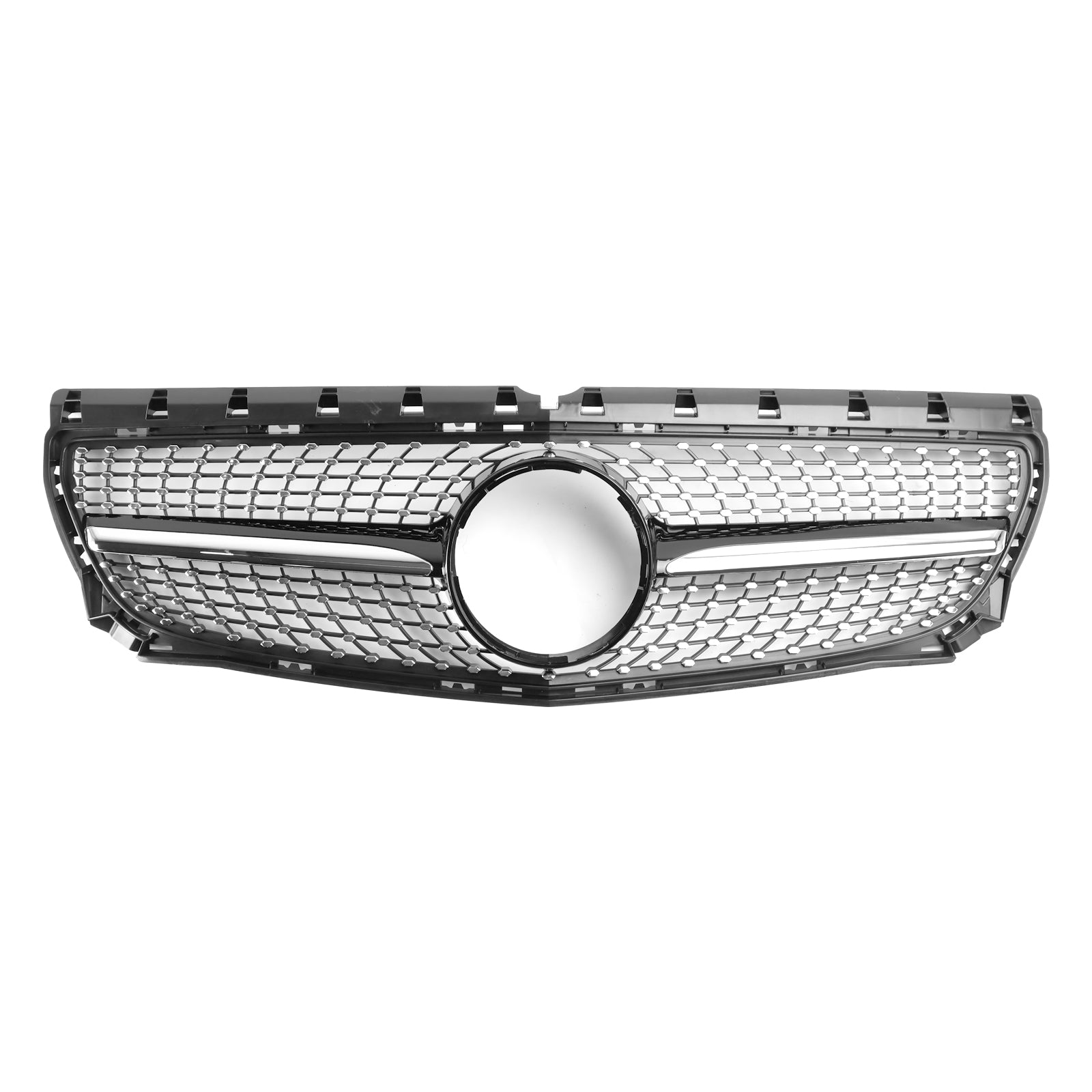 Parrilla delantera cromada negra para radiador Mercedes Benz Clase B W246 2011, 2014, 2022-2023 Pre-Facelift