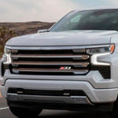Z71 emblema OFF ROAD grade frontal para Silverado Sierra Grill emblema cromado vermelho-2