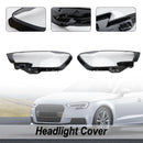 Left +Right Headlight Lens Plastic Cover Shell 8V0941783,8V0941784 For Audi A3 2017-2020-5