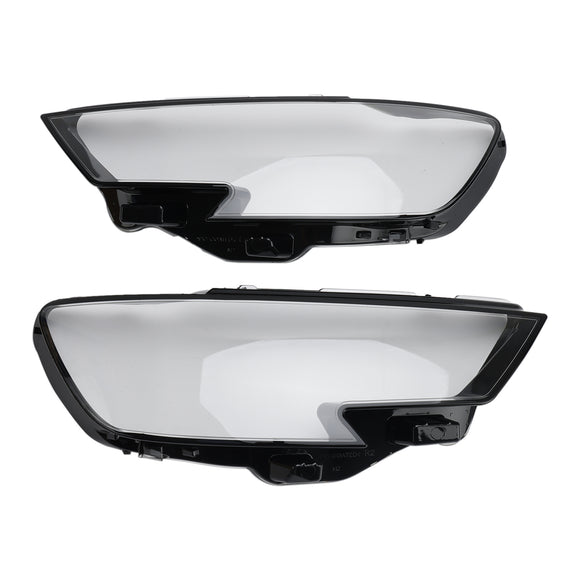 Left +Right Headlight Lens Plastic Cover Shell 8V0941783,8V0941784 For Audi A3 2017-2020