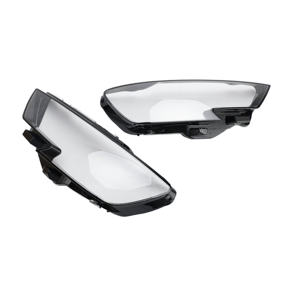 Left +Right Headlight Lens Plastic Cover Shell 8V0941783,8V0941784 For Audi A3 2017-2020
