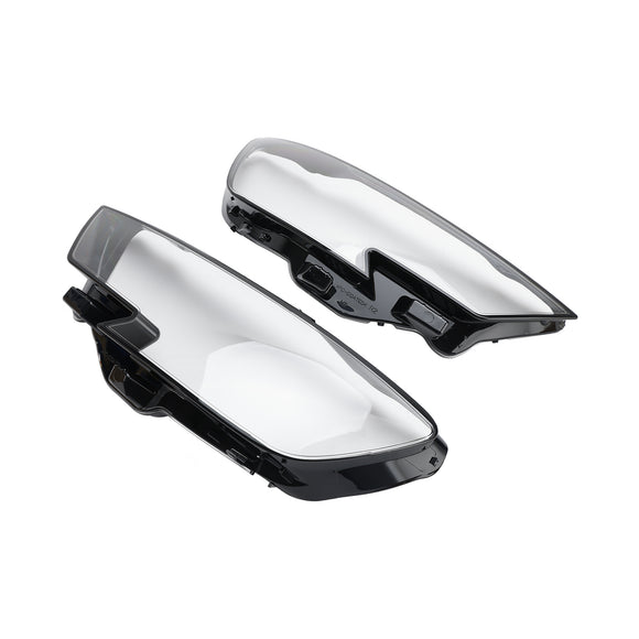 Left +Right Headlight Lens Plastic Cover Shell 8V0941783,8V0941784 For Audi A3 2017-2020