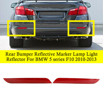 Tail Fog Lamps Light Rear Bumper Reflector Pair For BMW 5-series F10/F18 10-13